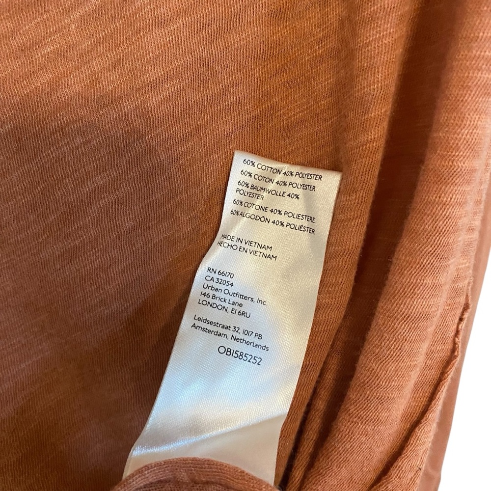 We The Free Elevated Basic Kimmi Long Sleeve Boat Neck Tee in Burnt Sienna - Picture 8 of 8